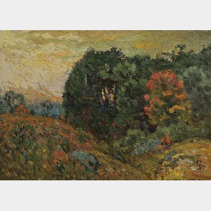 John Joseph Enneking (American, 1841-1916) Early Fall Landscape