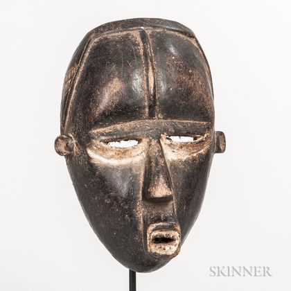 Bete-style Carved Wood Face Mask