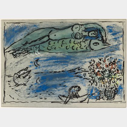 After Marc Chagall (Russian/French, 1887-1985) Poisson volant