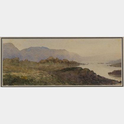 David Young Cameron (Scottish, 1865-1945) Scottish Hills