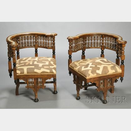 Pair of Inlaid Chairs