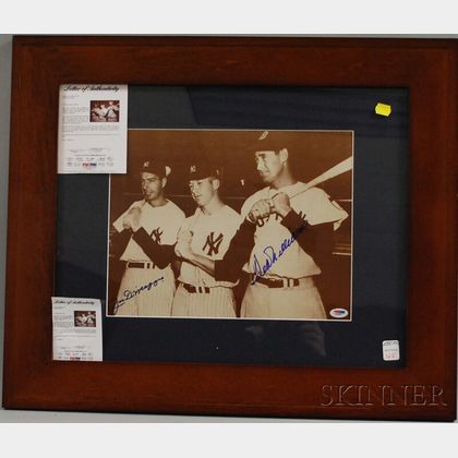 Joe DiMaggio and Ted Williams Autographed Photograph