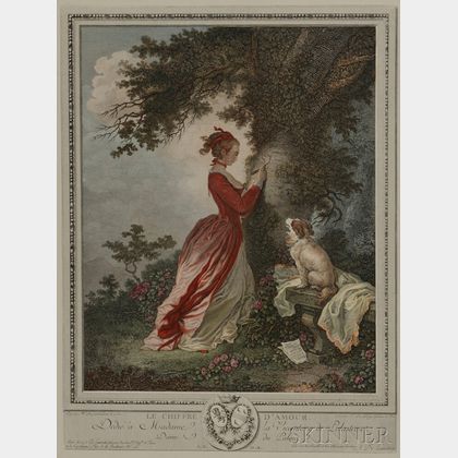 Nicolas Delaunay (French, 1739-1792),After Jean-Honoré Fragonard (French, 1732-1806) Le Chiffre d'Amour