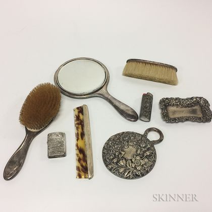 Group of Sterling Silver Vanity Items