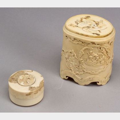 Two Ivory Boxes