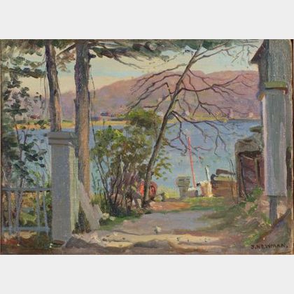 Joseph Newman (American, 1890-1979) Cooperstown By the Lake