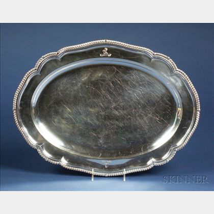 Large William IV Silver Platter
