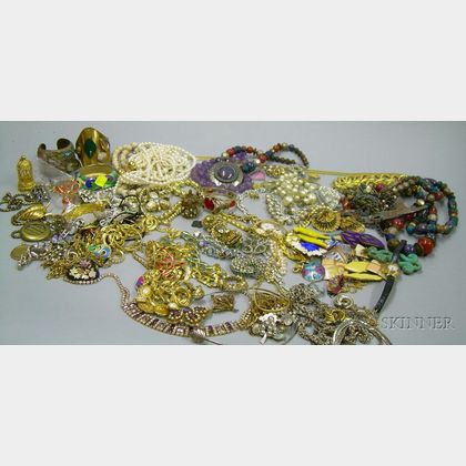 Large Group of Vintage to Modern Costume Jewelry and Watches