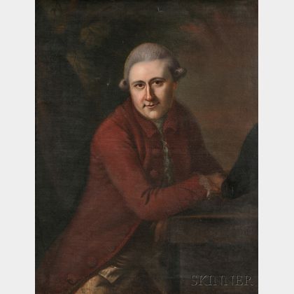 Joseph Blackburn (British, c. 1730-after 1778) Portrait of David Garrick