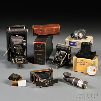 Group of Small Cameras and Light Meters