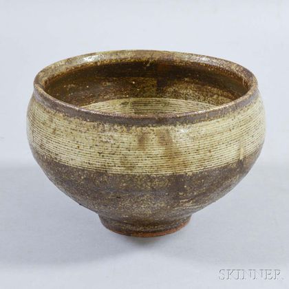 Mashiko Stoneware Bowl, Tatsuzo Shimaoka (1919-2007)