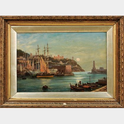 William Henry Mason (British, 1860-1930) The Port of Nice