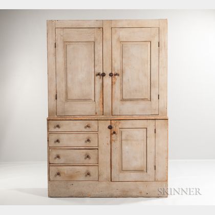 Oyster White-painted Cupboard