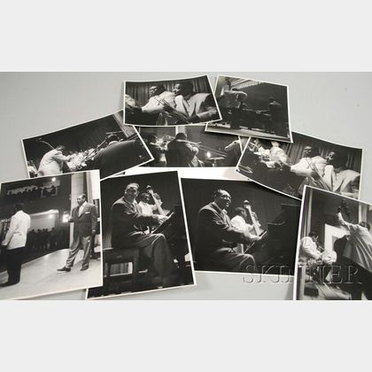 Set of Nine Steve Crouch Concert Photographs of Duke Ellington and Orchestra