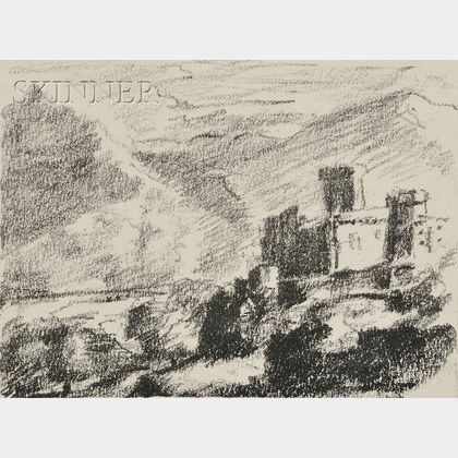 Lovis Corinth (German, 1858-1925) Burg am See