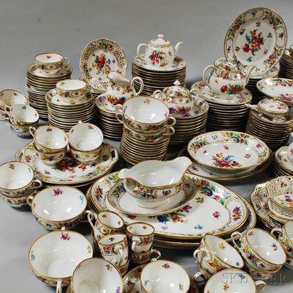 Extensive Dresden Porcelain Luncheon Service. Estimate $500-700