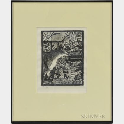 Édouard Manet (French, 1832-1883) Le Chat et Les Fleurs