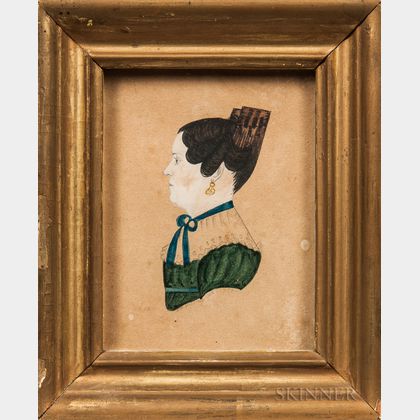 Amos M. Holbrook (American, act. 1830-1831) Portrait of Abigail Rumrill, East Brookfield, Massachusetts