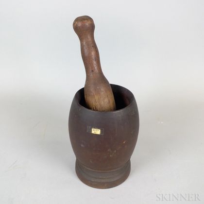 Turned Maple Mortar and Pestle