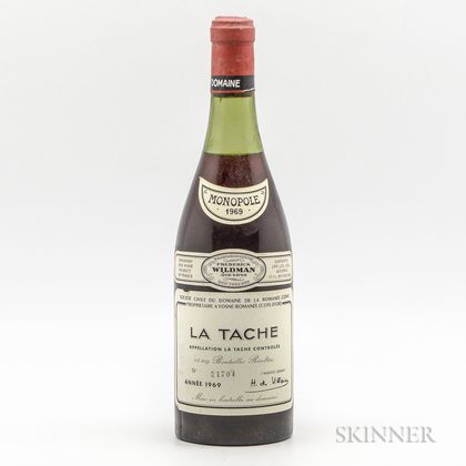 Domaine de la Romanee Conti La Tache 1969, 1 bottle 