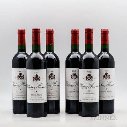 Chateau Musar 2001, 6 bottles (oc) 