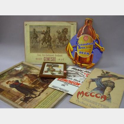 Five Lithograph Advertising Items