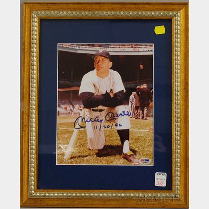 Mickey Mantle Autographed Photograph