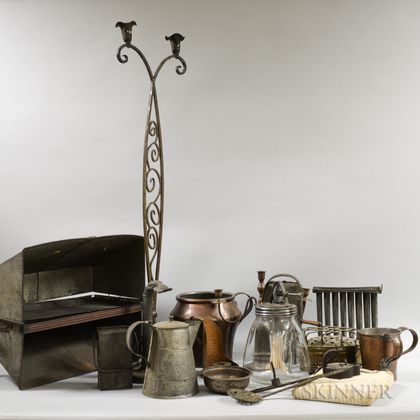 Group of Metal Domestic Items