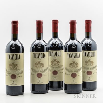 Antinori Tignanello 2013, 5 bottles 