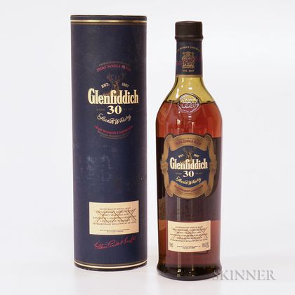 Glenfiddich 30 Years Old, 1 750ml bottle (ot) 