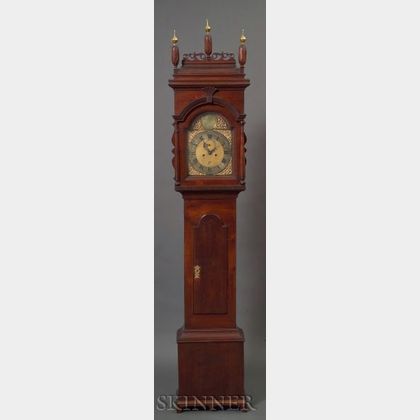 Queen Anne Walnut Tall Case Clock
