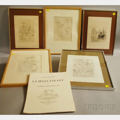 Raoul Dufy (French, 1877-1953) Five Framed Plates from La Belle Enfant...