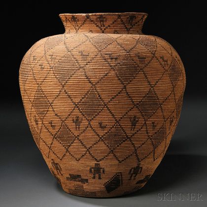 Apache Pictorial Basketry Olla