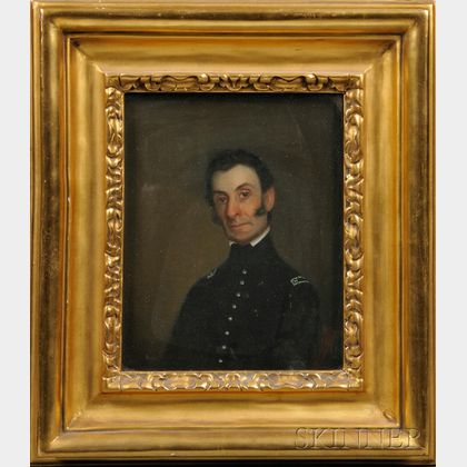 Attributed to Chester Harding (Massachusetts, 1792-1866 Portrait of Colonel John Basil Clarke.