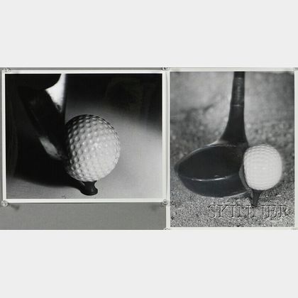 Harold Edgerton (American, 1903-1990) Two Golf Ball Studies: Driving the Golf Ball