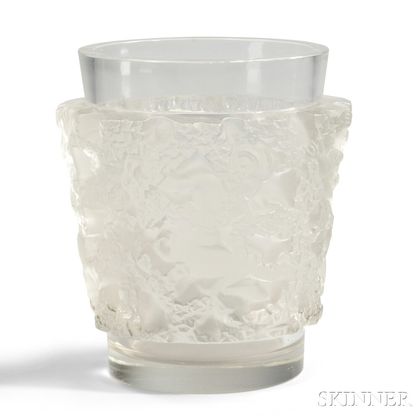 Lalique "Satyr" Vase 