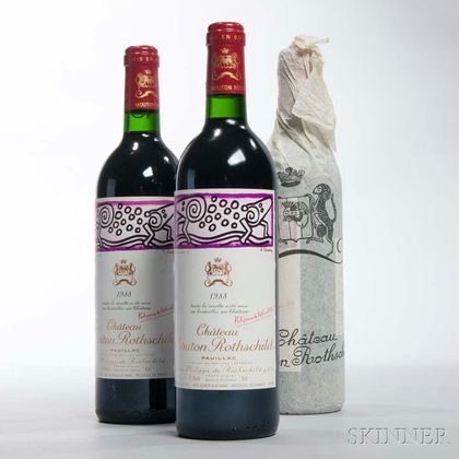 Chateau Mouton Rothschild 1988, 8 bottles 