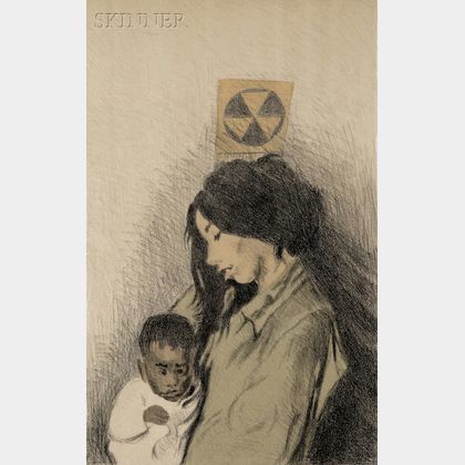 Raphael Soyer (American, 1899-1987) Mother and Child