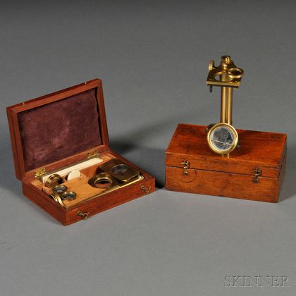 Two Partial Brass Field Microscopes