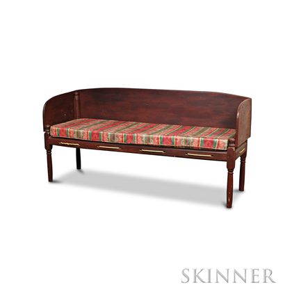 Red-stained Rope Bed/Bench