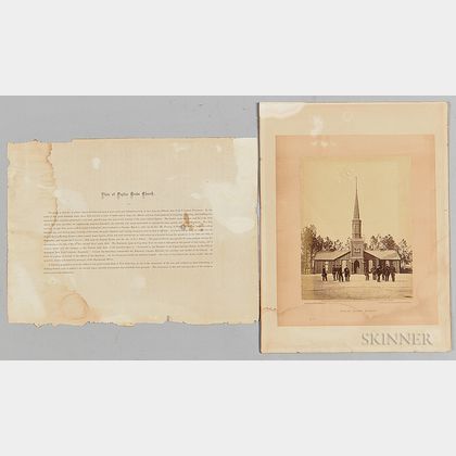 Timothy O'Sullivan Albumen Print of the Poplar Grove Church