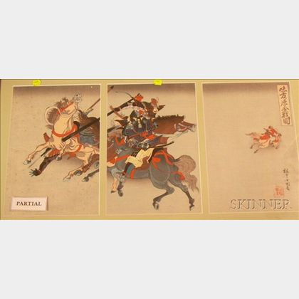 Lot of Four Japanese Prints