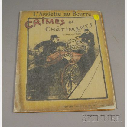 Félix Vallotton (Swiss, 1865-1925) Lot of Twenty-three Plates from Crimes et Chatiments [A Special Magazine Issue of LAssiette au B... 