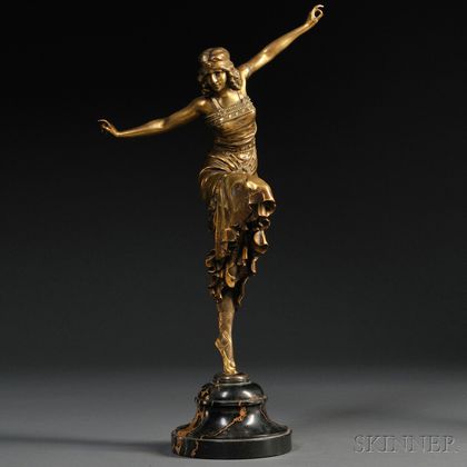 After Paul Philippe (French, 1870-1930) Bronze Figure of a Russian Dancer