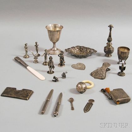 Miscellaneous Group of Sterling Silver and Silver-plated Articles