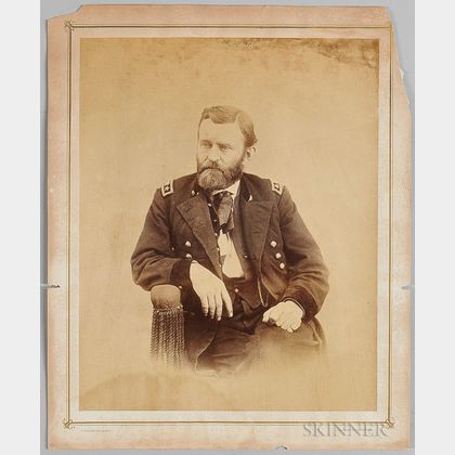 Alexander Gardner Albumen Print Portrait of General Ulysses S. Grant