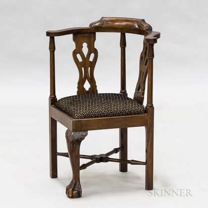 Child's Chippendale-style Mahogany Round-about Chair
