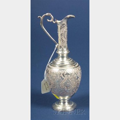 Small Middle Eastern Silver Ewer