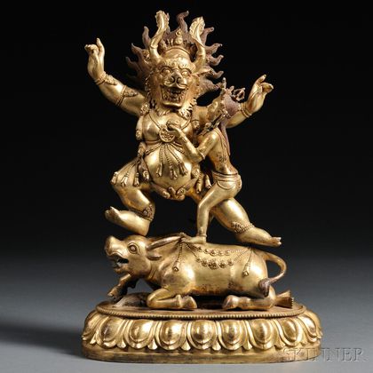 Gilt-bronze Figure of Yama