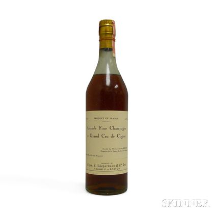 Domaine de la Voute Grand Fine Champagne Cognac 1er Grand Cru de Cognac, 1 4/5 quart bottle 